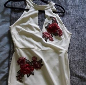 Halter Dress with Roses